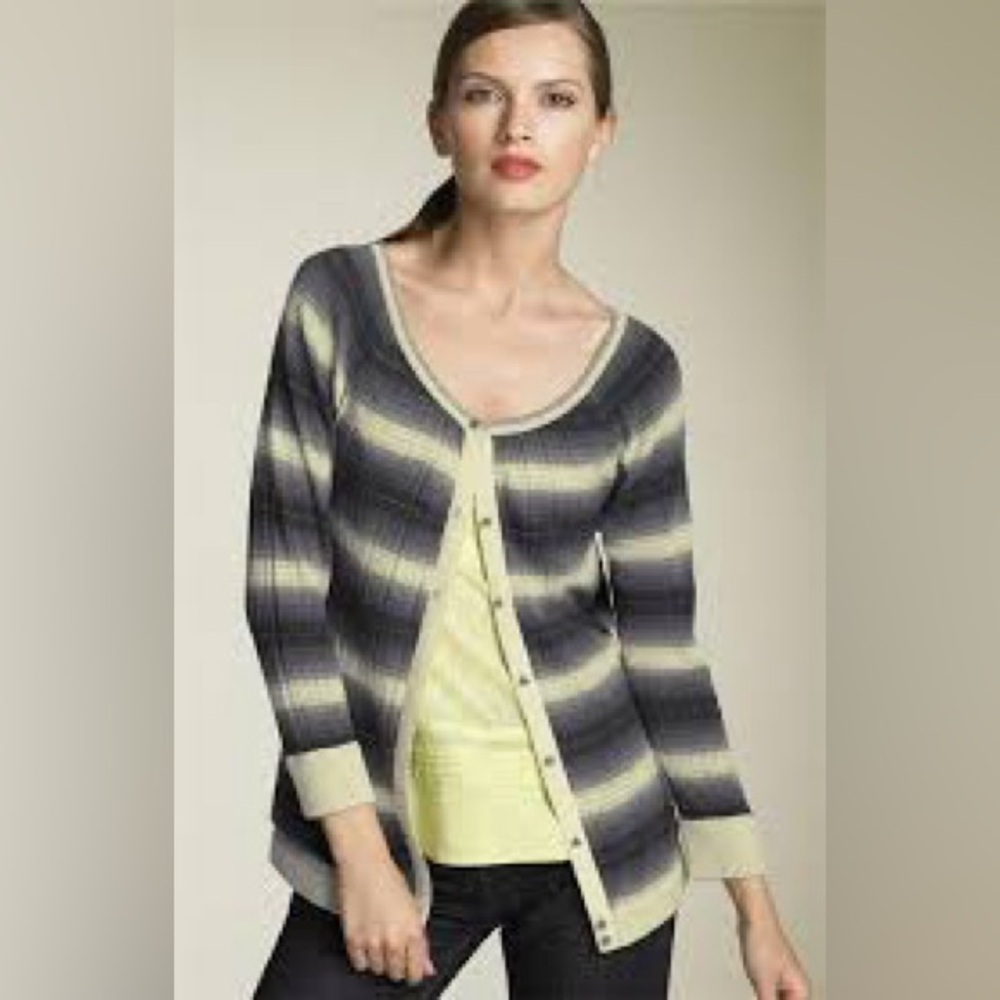 Marc By Marc Jacobs Gray and Cream Cardigan